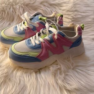 Steve Madden Multicolor Women's Sneakers - Pink, Blue, Green